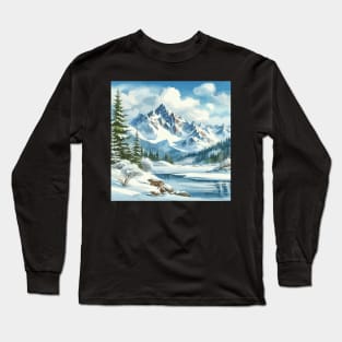 Winter Mountain Long Sleeve T-Shirt